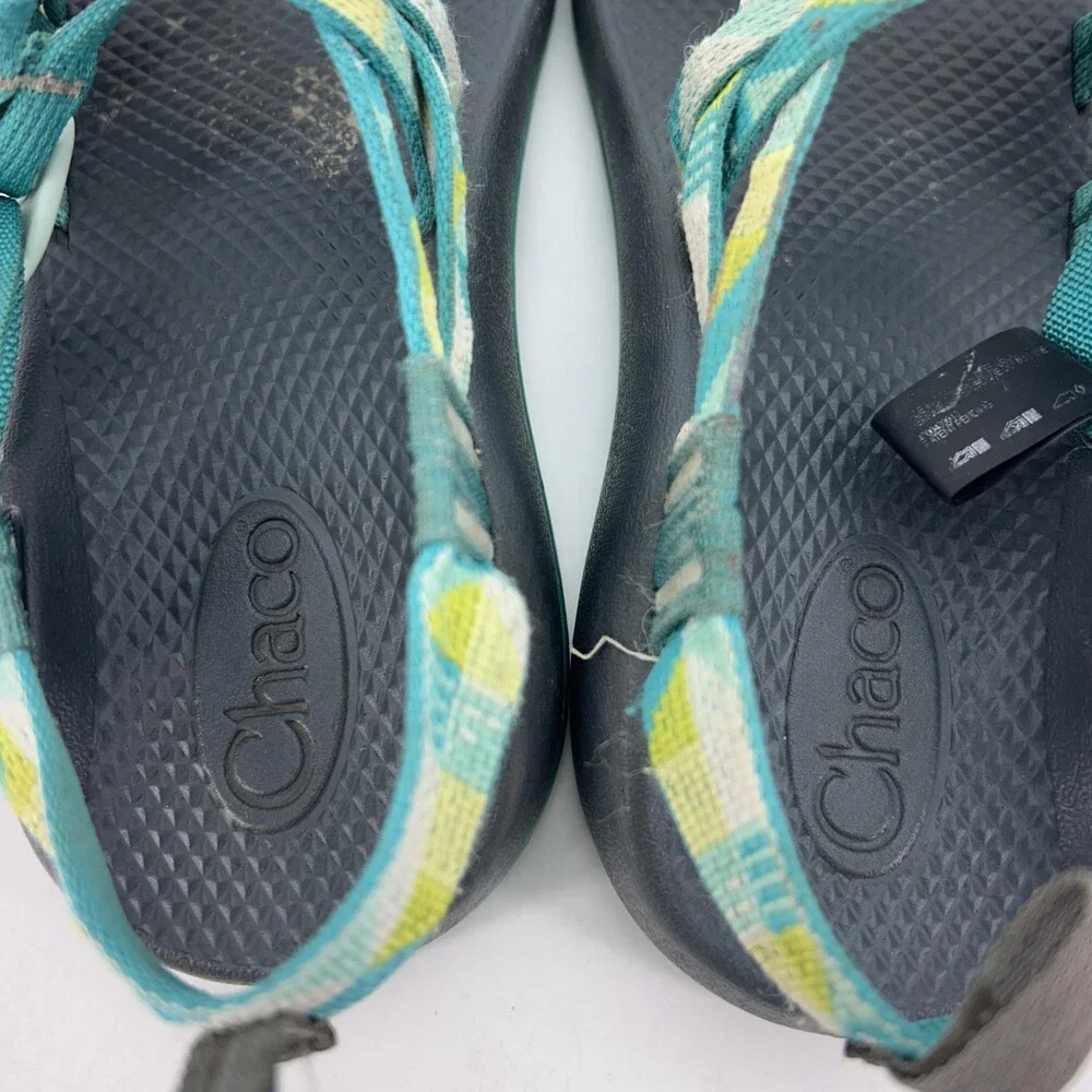 Chaco Sandals Shoes Kids Size 5 Green Strappy Hiking Water Outdoor Sport